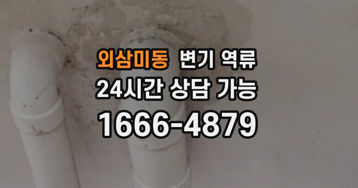 외삼미동 변기 역류