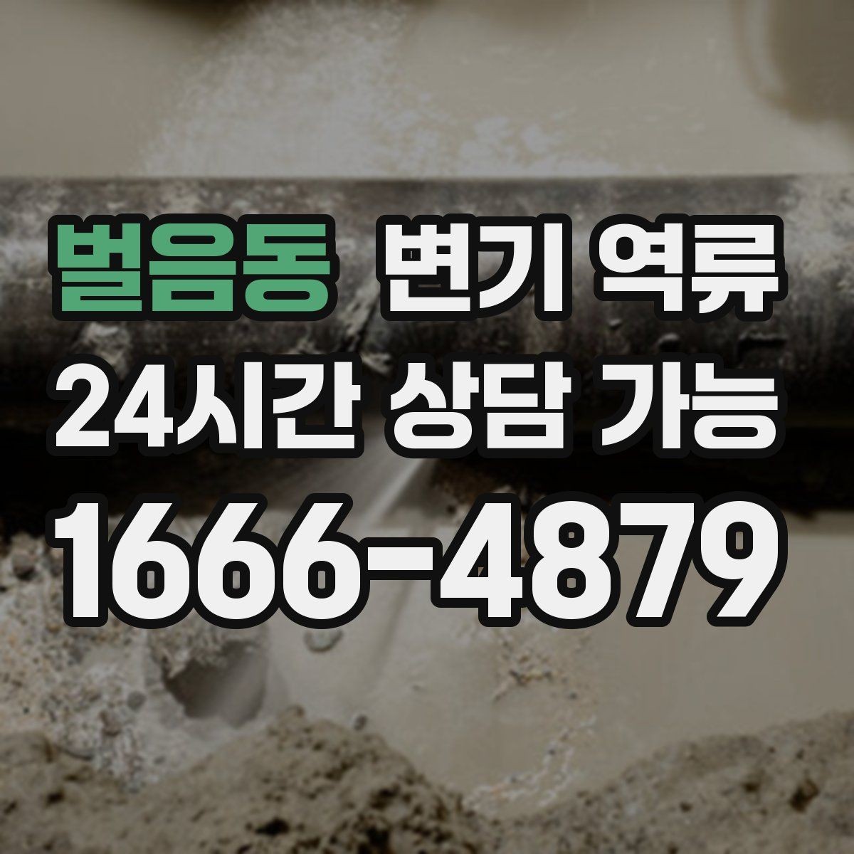 벌음동 변기 역류 특정 시간대에만 심해지는 이유