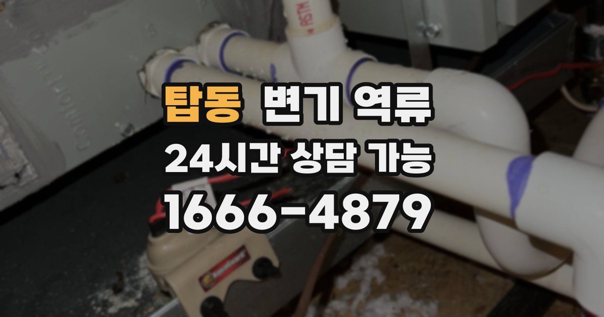 탑동 변기 역류