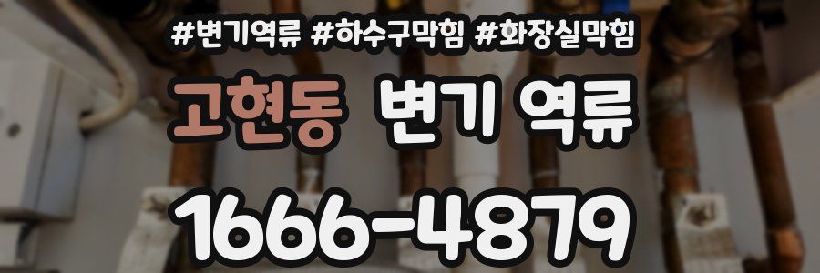 고현동 변기 역류