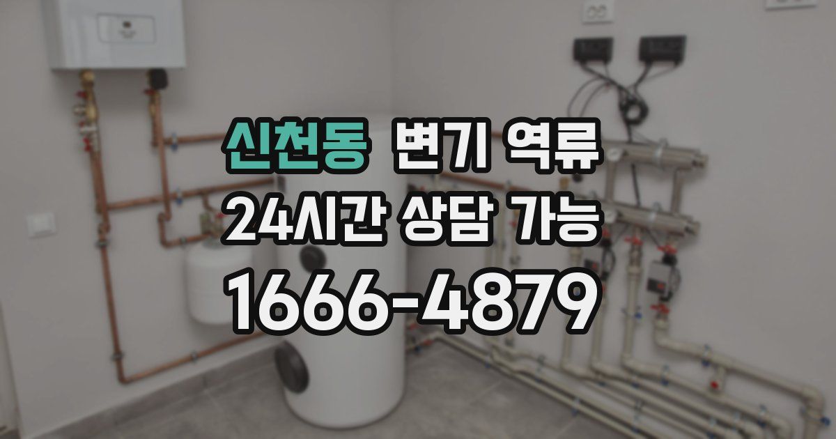 신천동 변기 역류