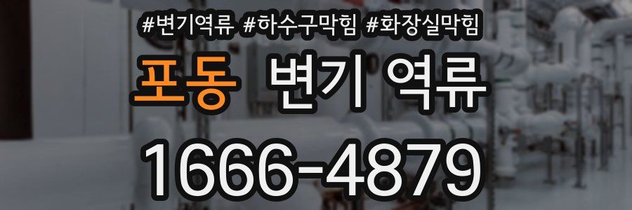 포동 변기 역류