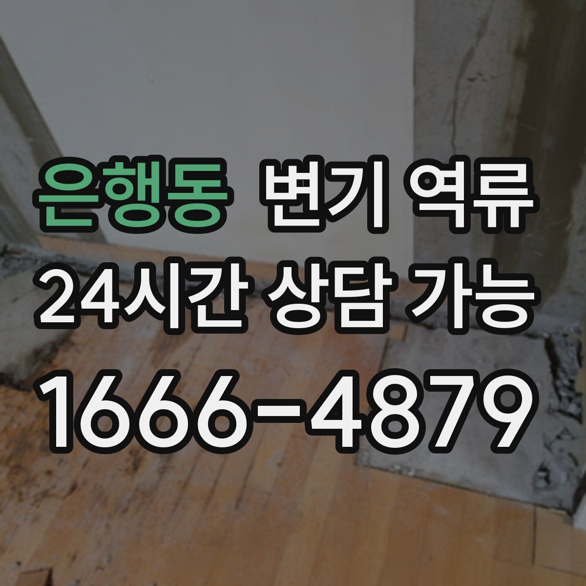 은행동 변기 역류