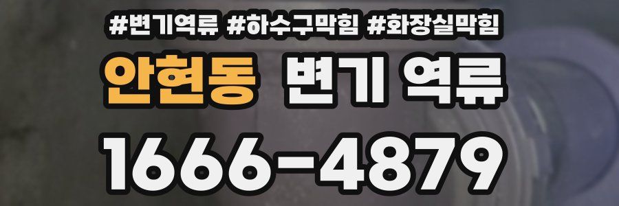 안현동 변기 역류