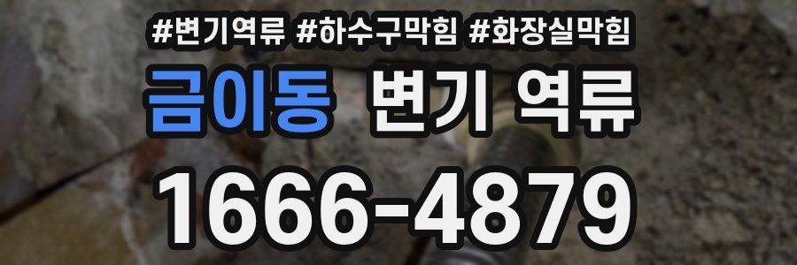 금이동 변기 역류