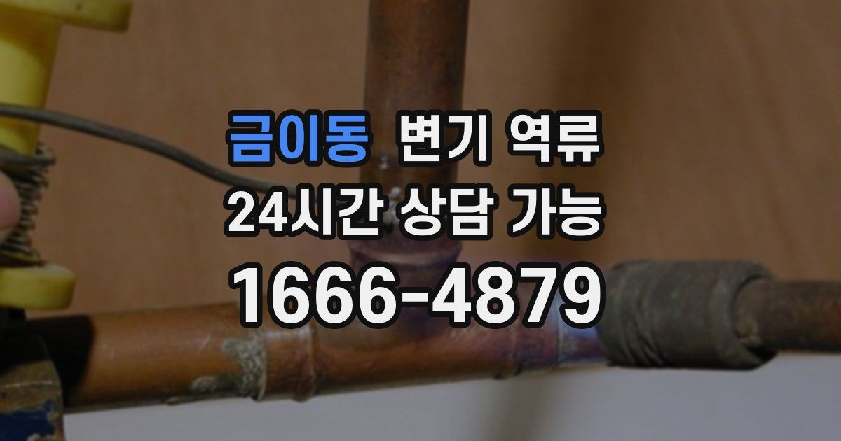 금이동 변기 역류