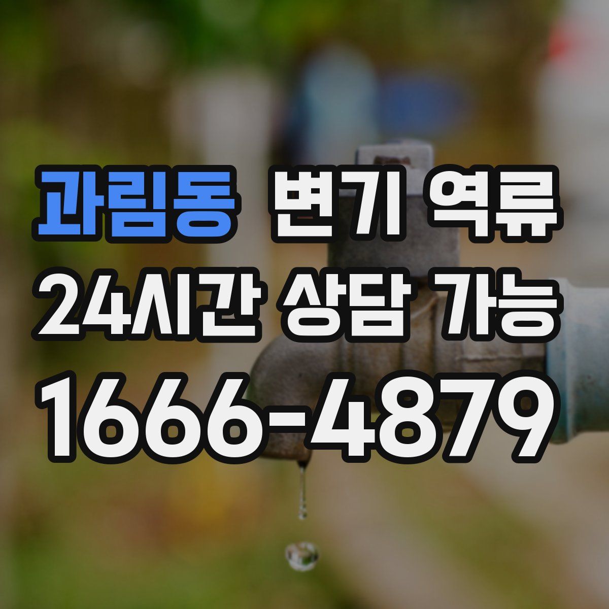 과림동 변기 역류