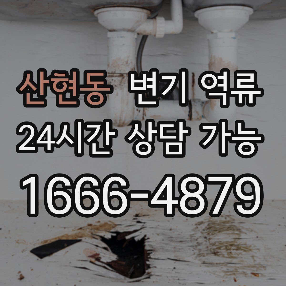 산현동 변기 역류