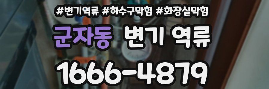 군자동 변기 역류