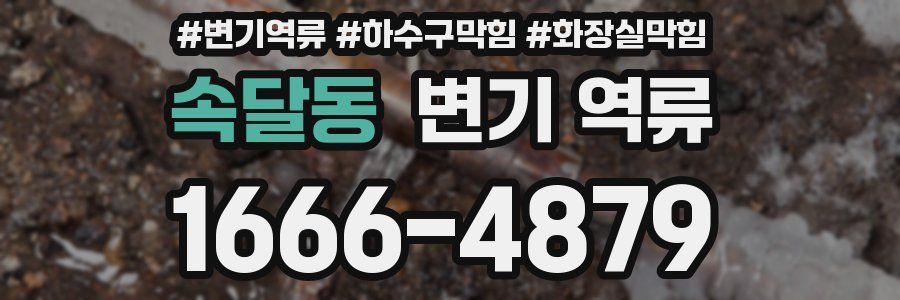 속달동 변기 역류