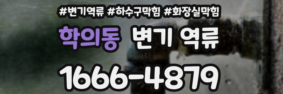 학의동 변기 역류