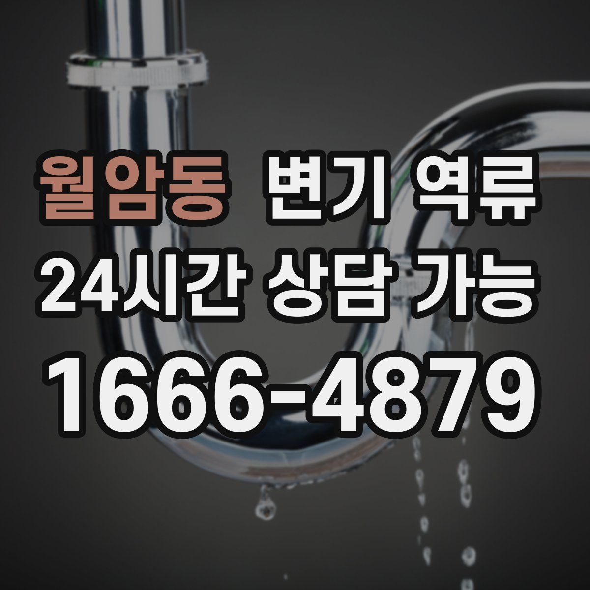 월암동 변기 역류