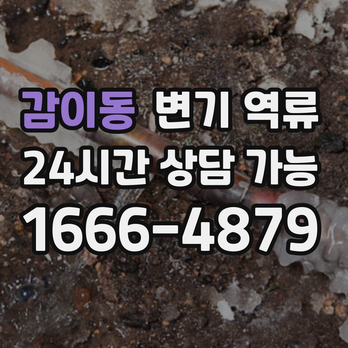 감이동 변기 역류