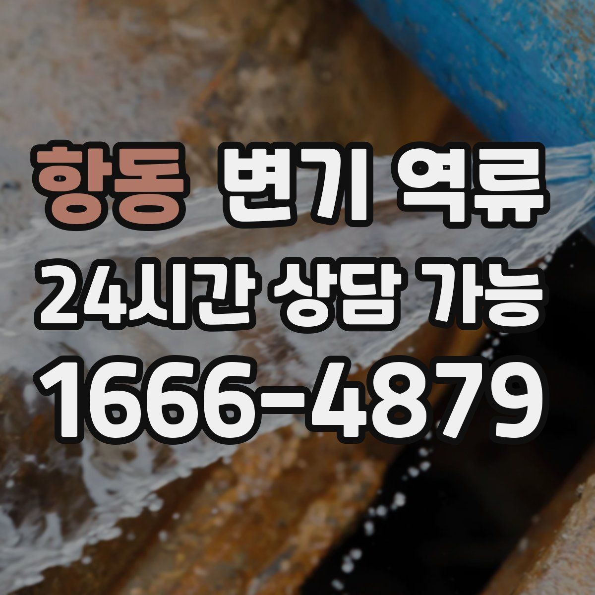 항동 변기 역류 재발 방지 안내물티슈/위생용품 투입 금지, 과다 휴지 사용 주의, 배수 패