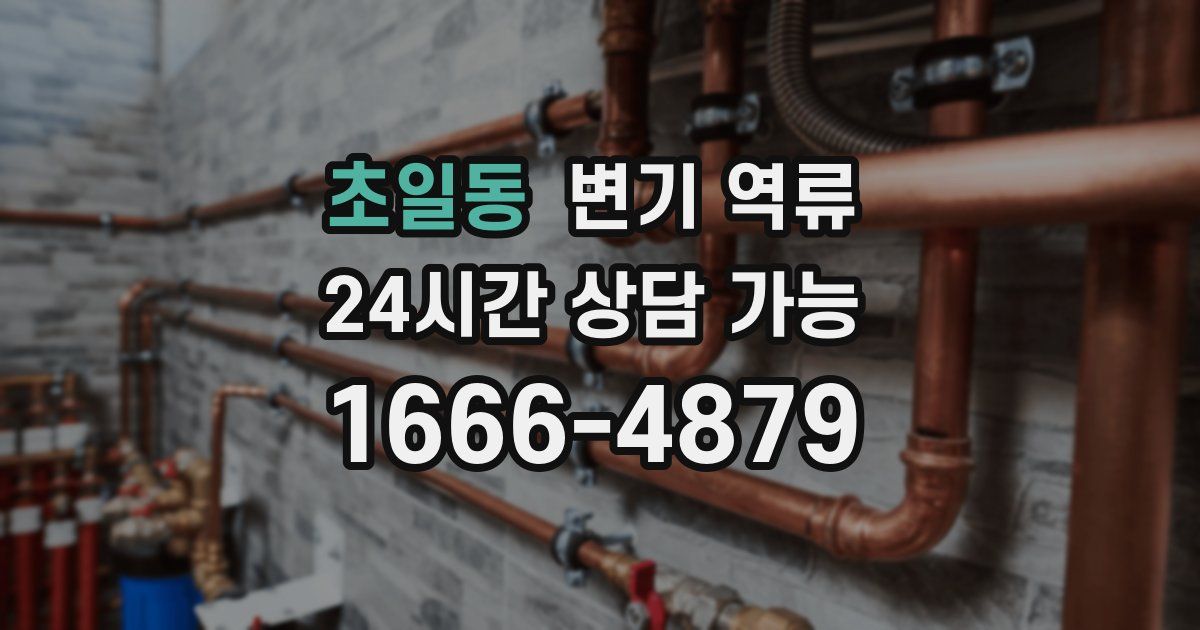 초일동 변기 역류