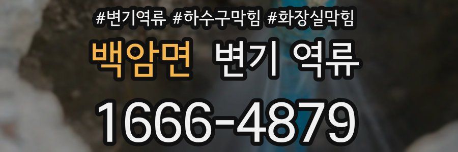 백암면 변기 역류