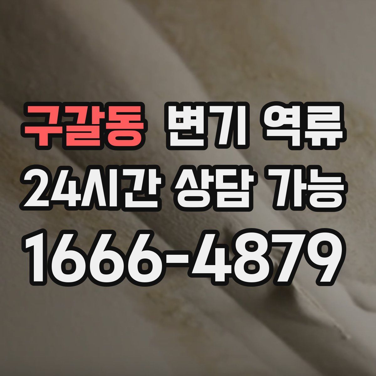 구갈동 변기 역류