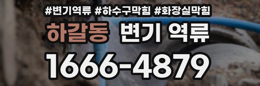 하갈동 변기 역류