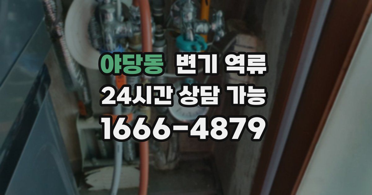 야당동 변기 역류