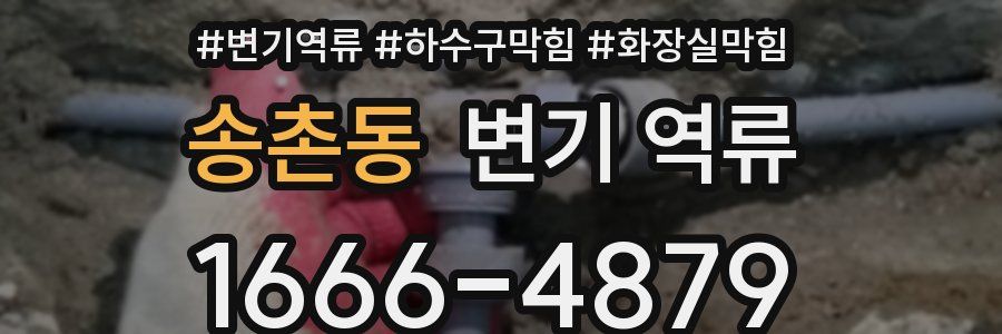 송촌동 변기 역류