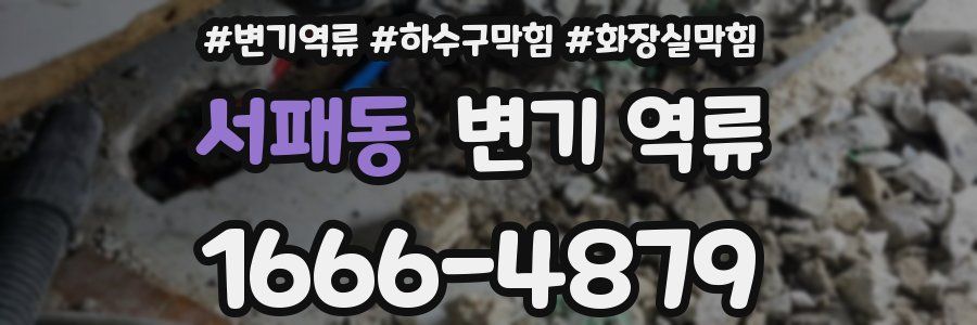 서패동 변기 역류