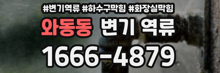 와동동 변기 역류