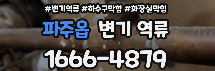 파주읍 변기 역류