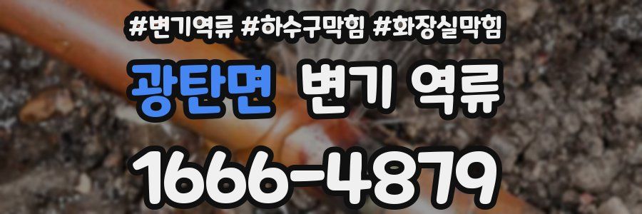 광탄면 변기 역류