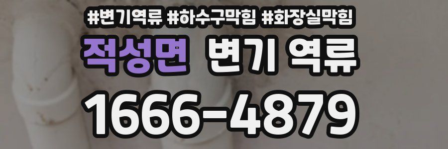 적성면 변기 역류