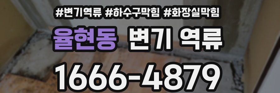 율현동 변기 역류