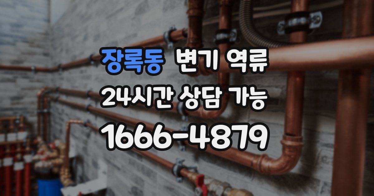 장록동 변기 역류