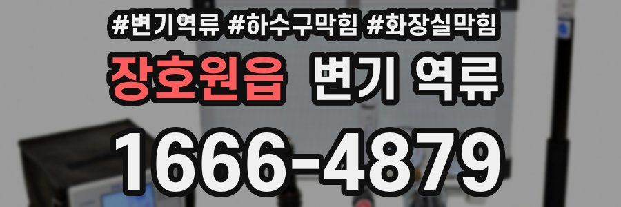 장호원읍 변기 역류