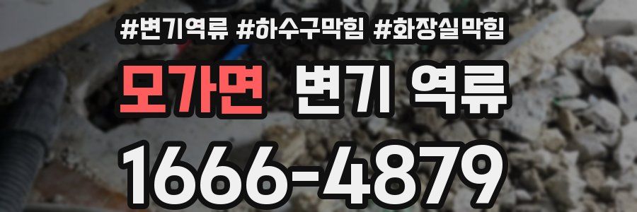 모가면 변기 역류