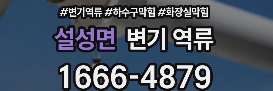 설성면 변기 역류