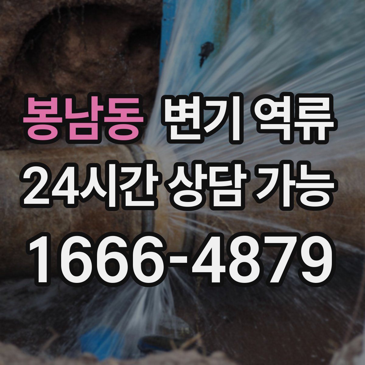 봉남동 변기 역류