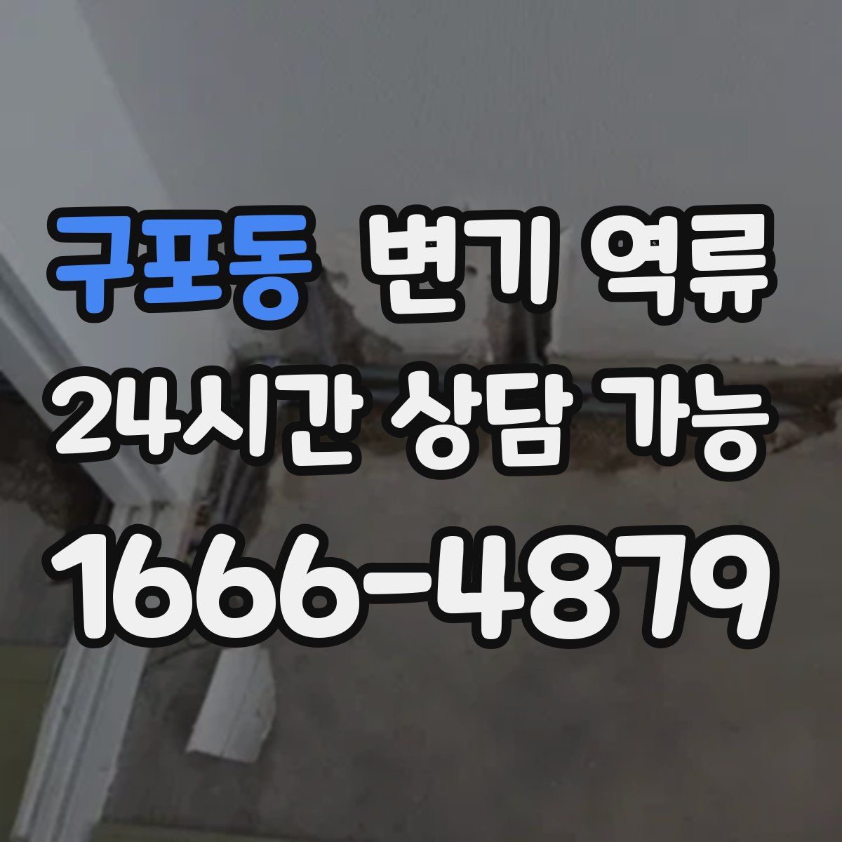 구포동 변기 역류