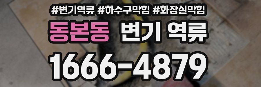 동본동 변기 역류