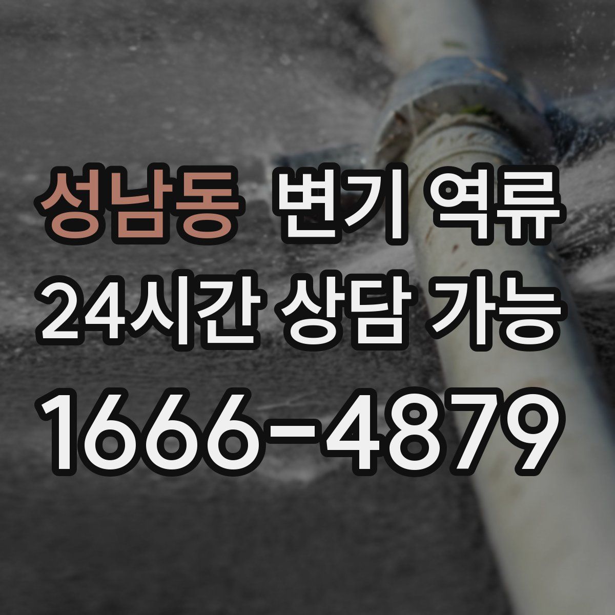 성남동 변기 역류