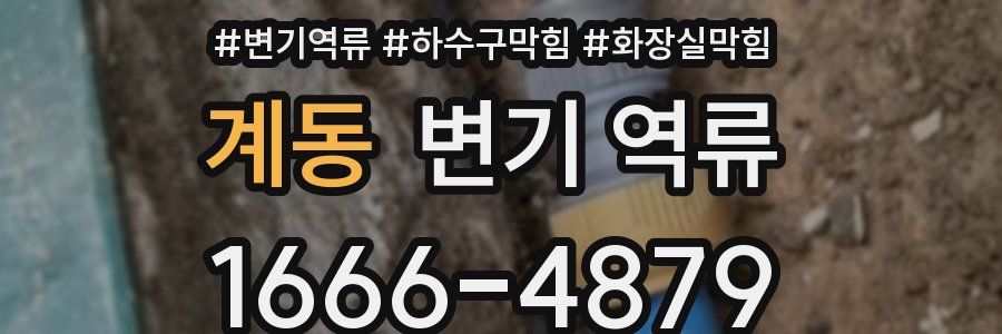 계동 변기 역류