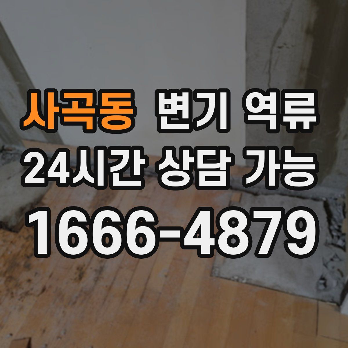 사곡동 변기 역류