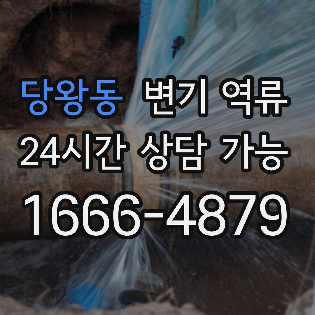당왕동 변기 역류 왁스링 문제로 물이 새면 역류처럼 보일까