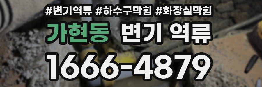 가현동 변기 역류