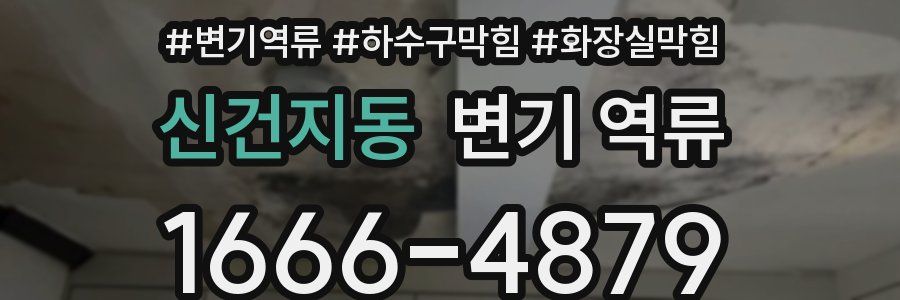 신건지동 변기 역류