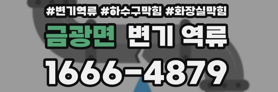 금광면 변기 역류