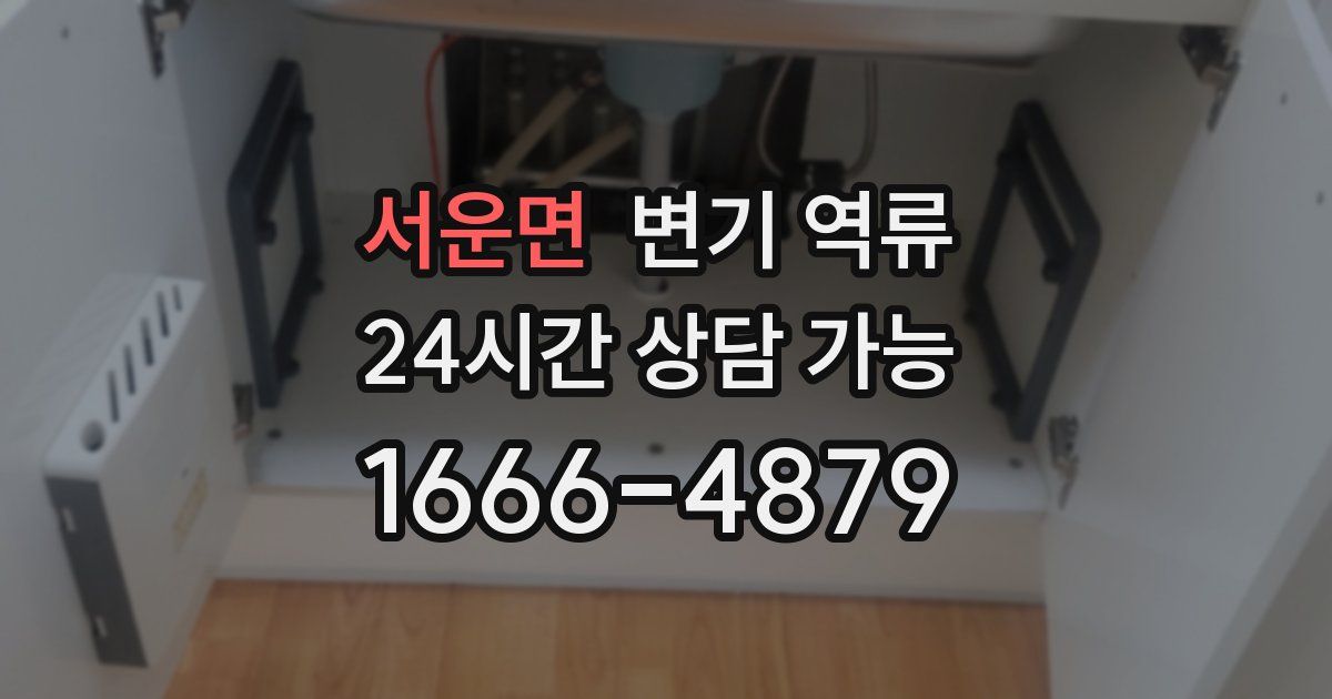 서운면 변기 역류