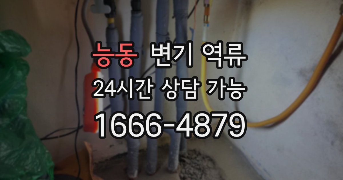 능동 변기 역류