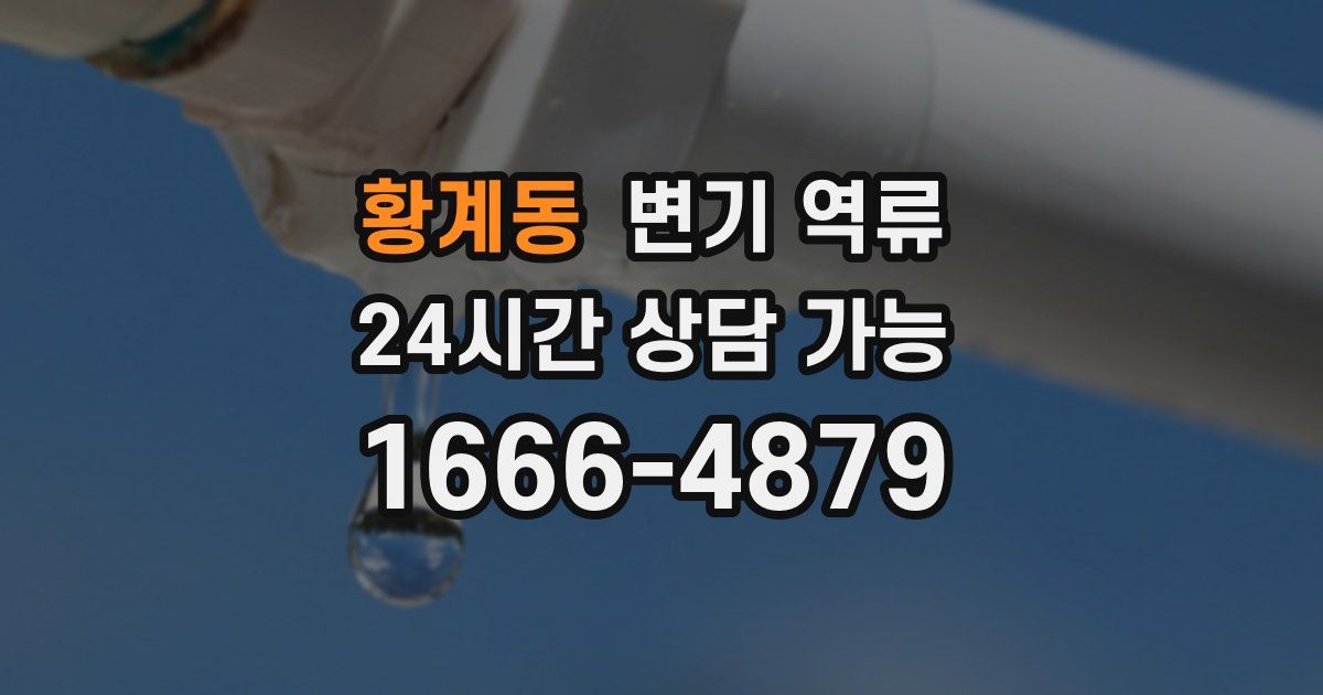 황계동 변기 역류