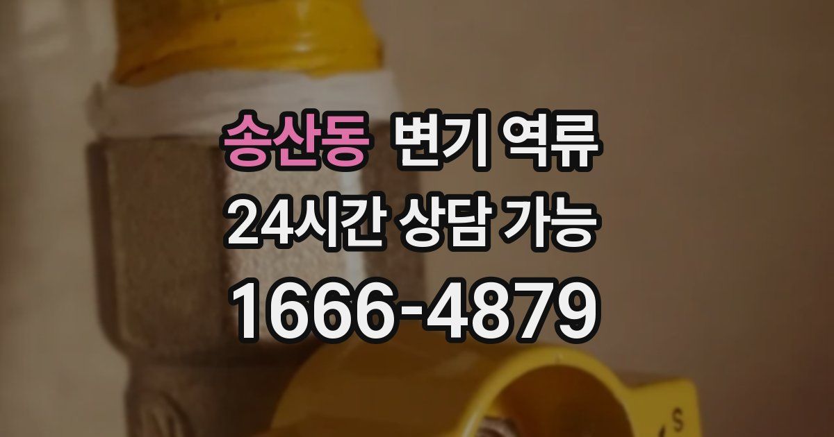 송산동 변기 역류