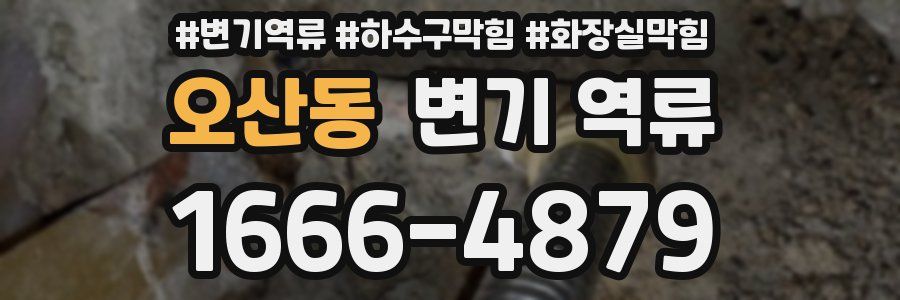 오산동 변기 역류
