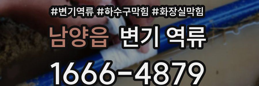 남양읍 변기 역류